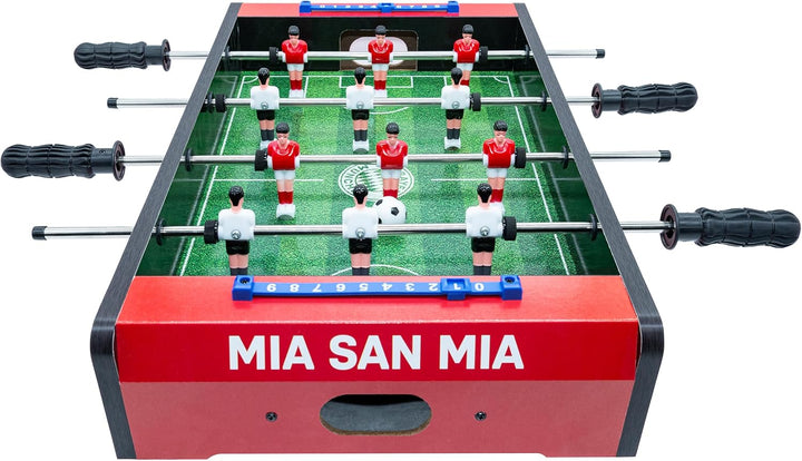 FC Bayern München Tischkicker Kinder - Offizieller Tischaufsatzkicker, kompakter und Leichter Mini-K