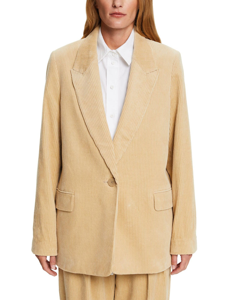 ESPRIT Damen Blazer 42 Beige, 42 Beige