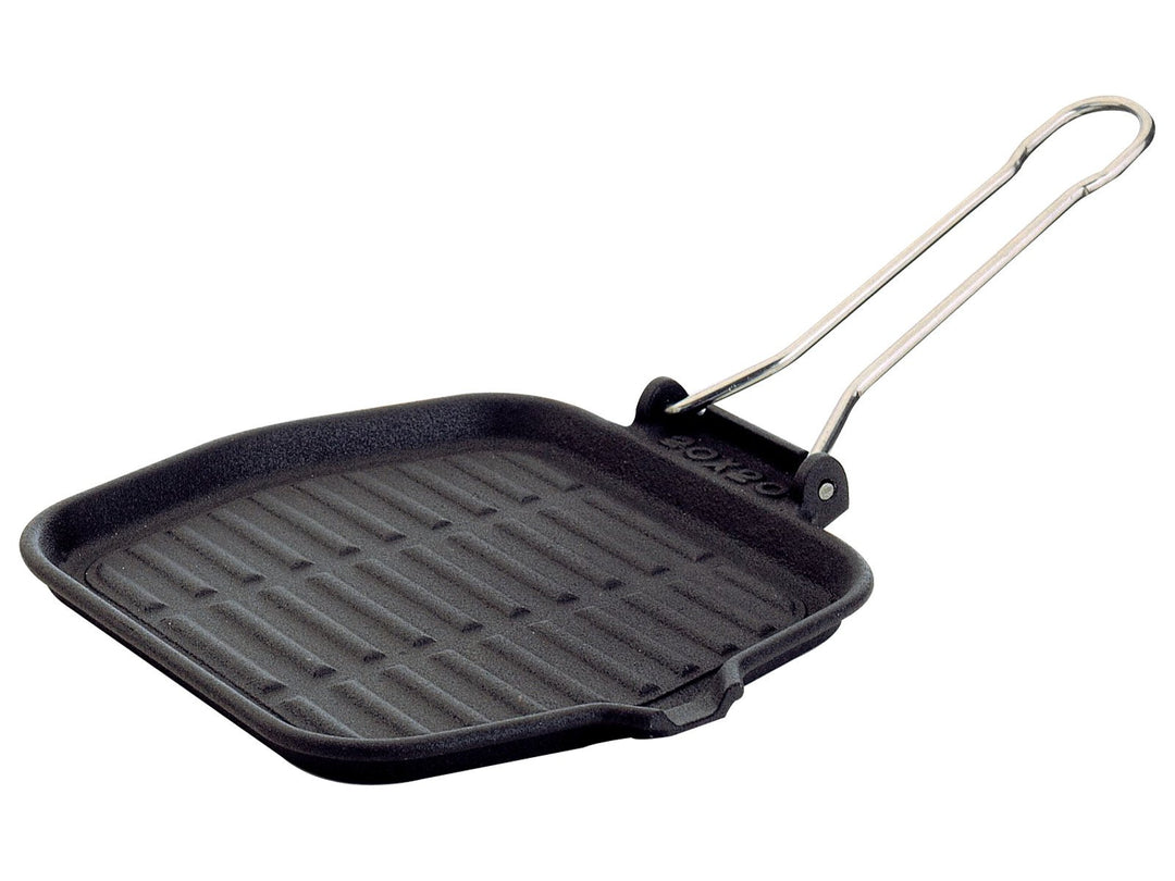 Ilsa Monodietella Grillpfanne, aus Gusseisen, Aluminium, Schwarz, 20 x 20 cm