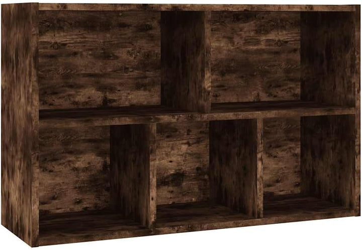 vidaXL Sideboard Bücherregal, Bücherschrank mit 5 Fächern, Wandregal Standregal für Wohnzimmer, Rega