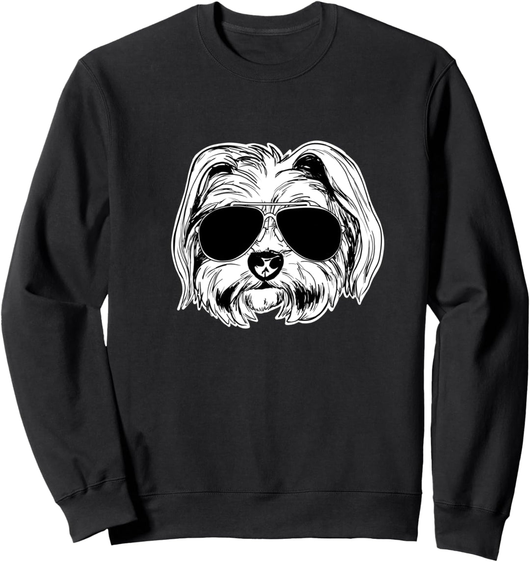 Shih Tzu with Sunglasses Sweatshirt