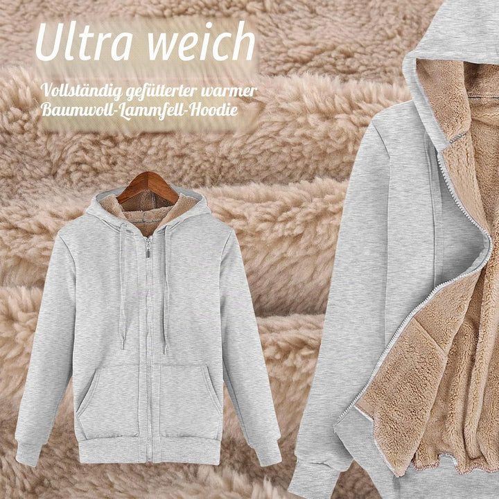 UMIPUBO Hoodie Damen Sweatjacke Fleecejacke Kapuzenpullover Warm Oberteil, Herbst und Winter Sweatsh