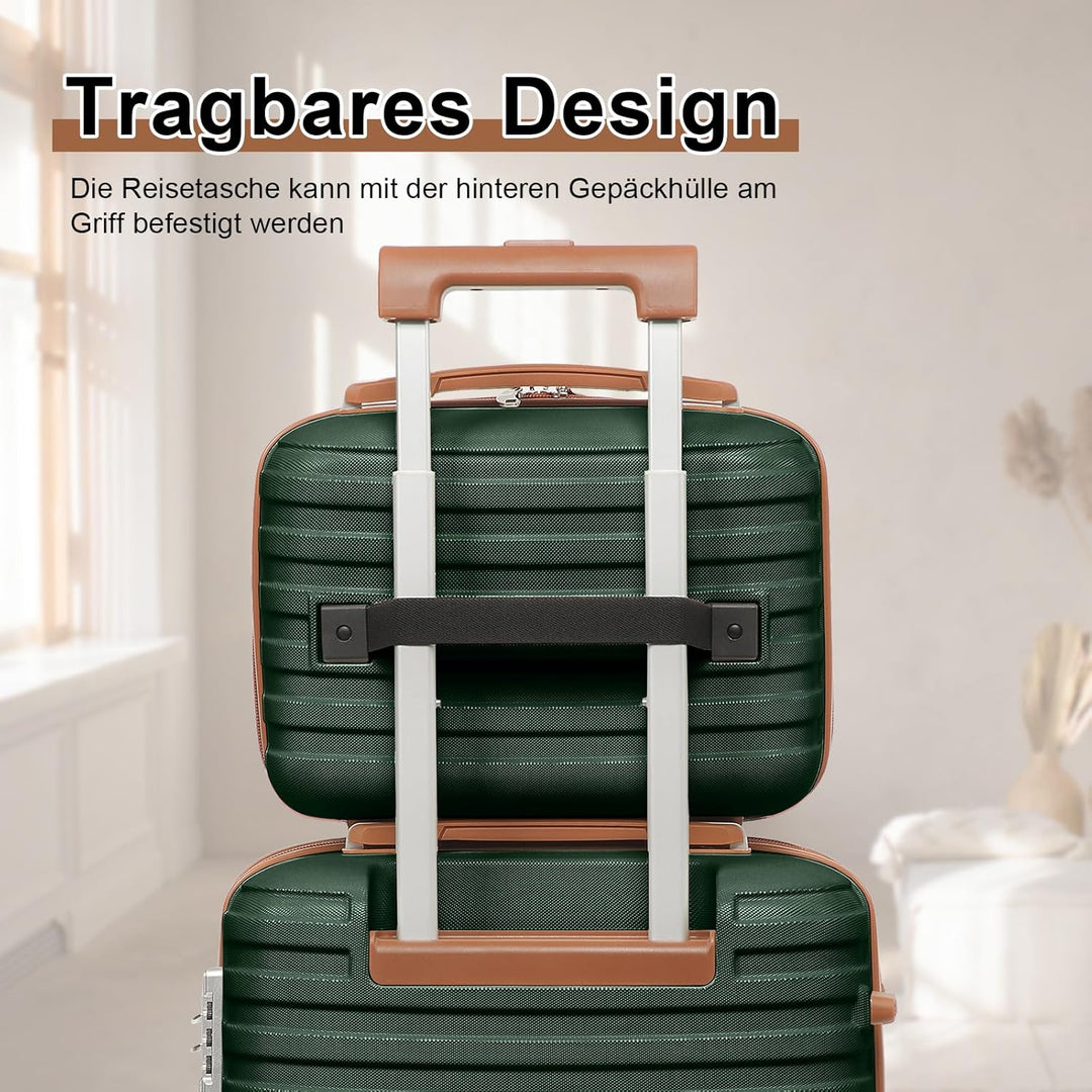 Joyway Kofferset 4 Teilig Hartschale mit 4 Rollen und TSA-Schloss Der Gepäcksets Enthält 1 Kosmetikk