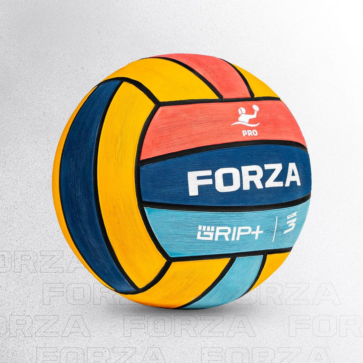 FORZA Wasserball Pro Match Ball | Professioneller, von der FINA zugelassener Wettkampf-Wasserball mi