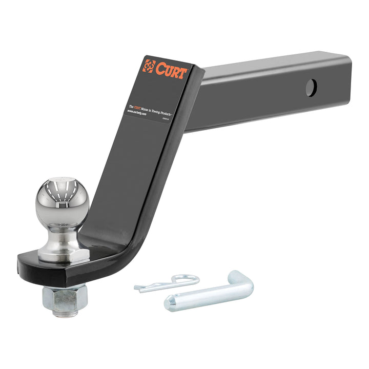 CURT 45064 Anhängerkupplung mit 5,1 cm Kugel und Stift, passend für 5,1 cm Empfänger, 3,4 kg, 15,2 c