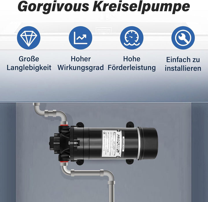 Wassertransferpumpe, 120W 80-90 Psi Gartenpumpen aus Edelstahl tragbare Gartenpumpe Kreiselpumpe Was