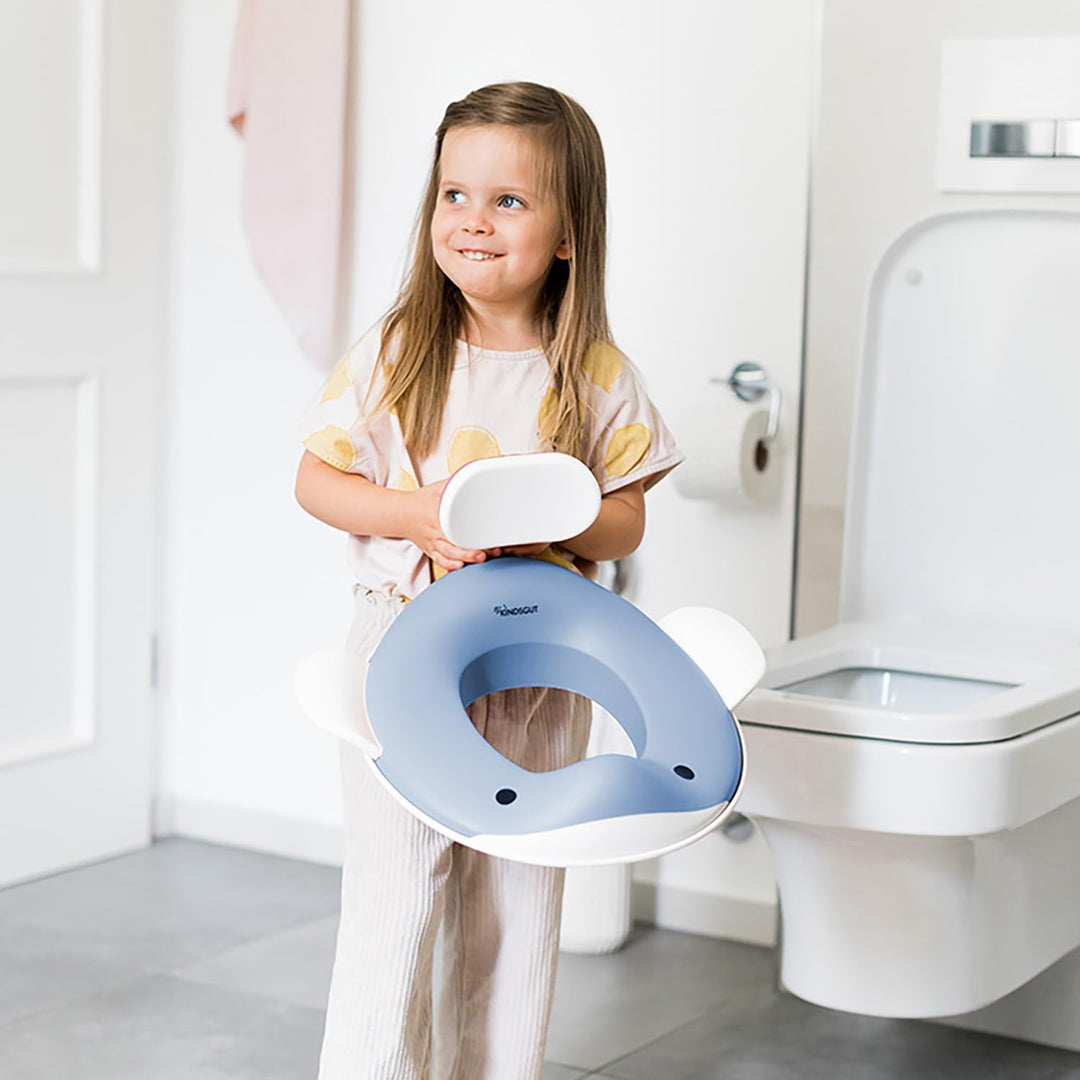 Kindsgut Toiletten-Aufsatz Wal für Kinder, kinderfreundliches Wal-Design, in dezenten und modernen F