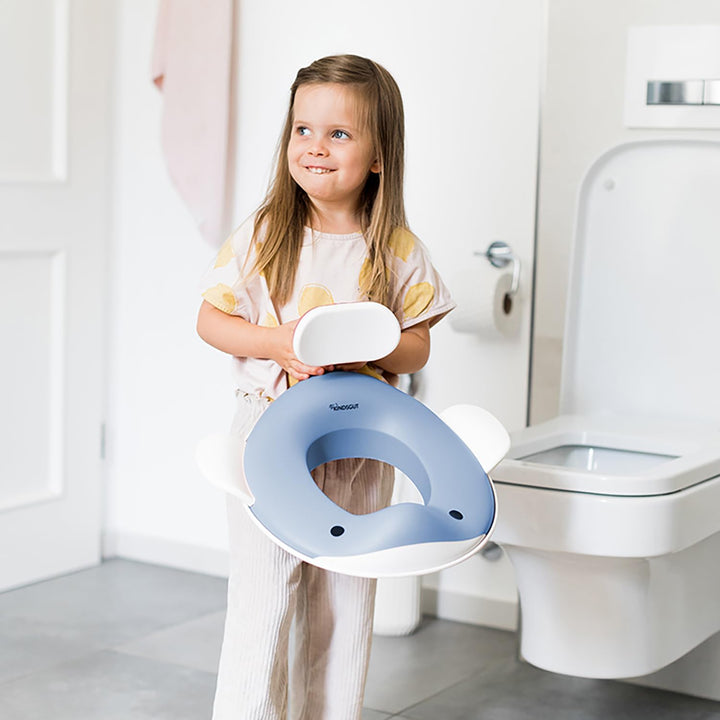 Kindsgut Toiletten-Aufsatz Wal für Kinder, kinderfreundliches Wal-Design, in dezenten und modernen F