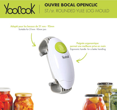 YOOCOOK - Automatischer und elektrischer Glasöffner - Elektrischer Dosenöffner - Hohe Qualität - Ope