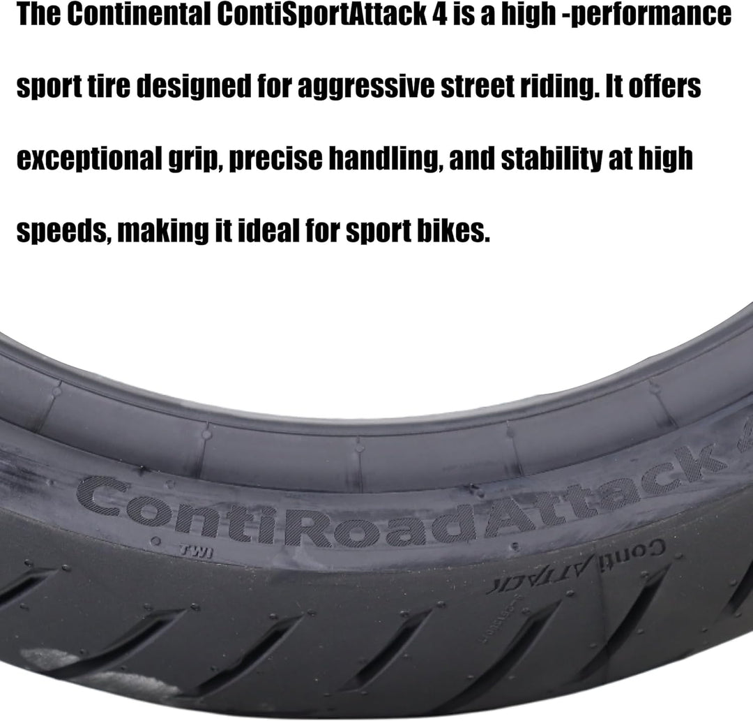 Continental 190/50 ZR17 (73W) ContiSportAttack 4 M/C Rear Motorradreifen
