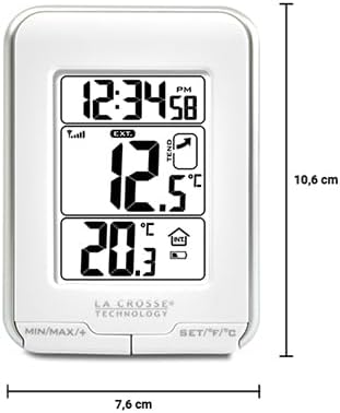La Crosse Technology Temperaturen Station WS6810WHI-SIL silberfarben / weiss, silberfarben / weiss