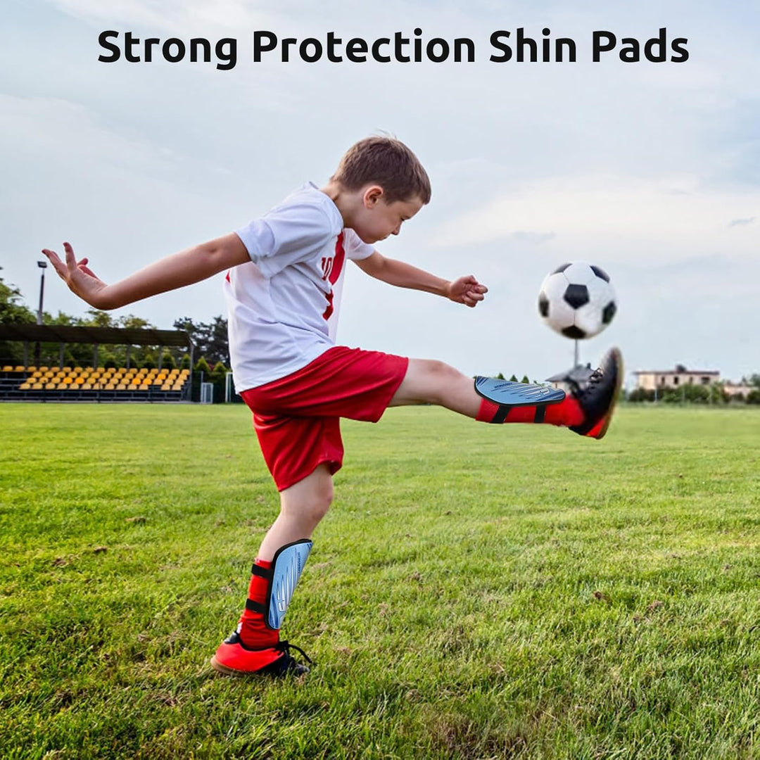 Schienbeinschoner Kinder Fussball Shin Pads - Fussball Ausstattung Mit Verstellbarem Klettverschluss