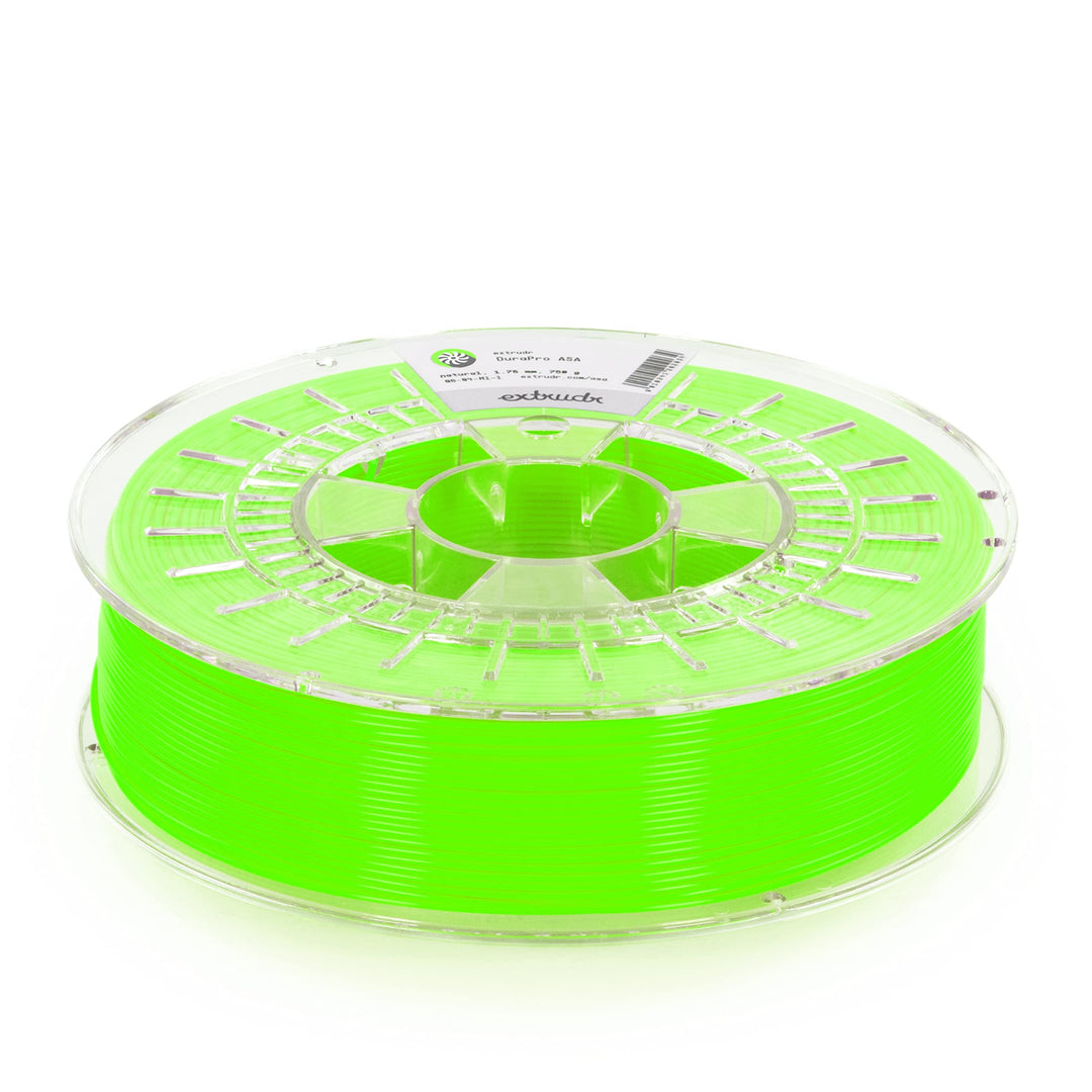extrudr® DuraPro ASA ø1.75mm (750gr) 'NEON GRÜN / GREEN' - 3D Drucker Filament - Made in Austria Dur