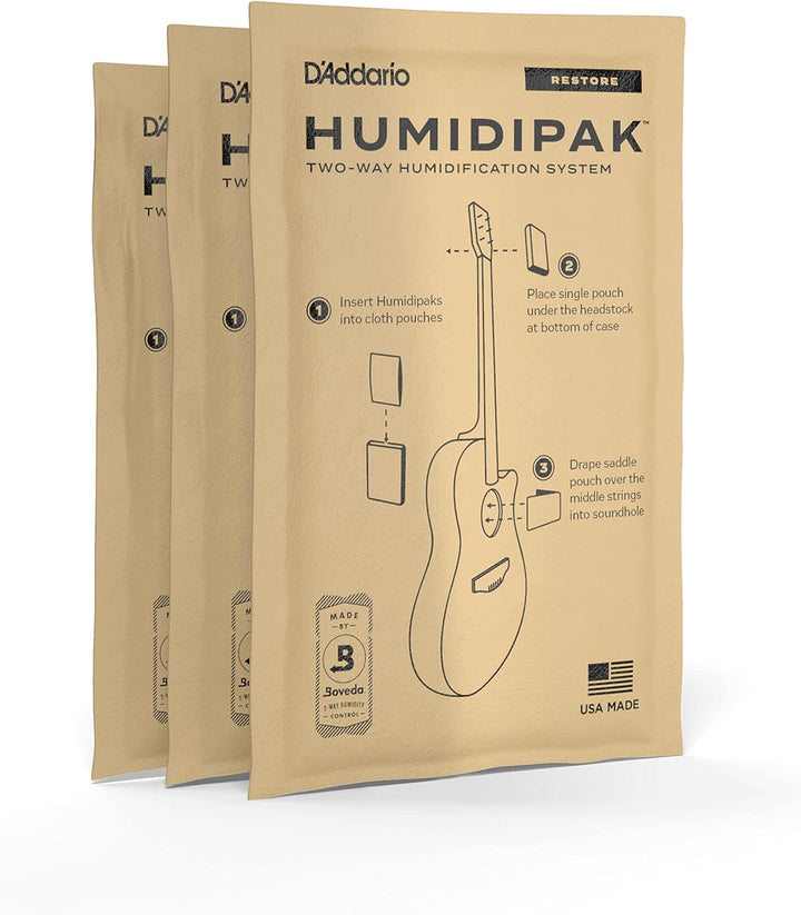 D'Addario Gitarre Luftbefeuchter Packs - Befeuchtungssystem Konditionierungspakete - Zur Wiederherst