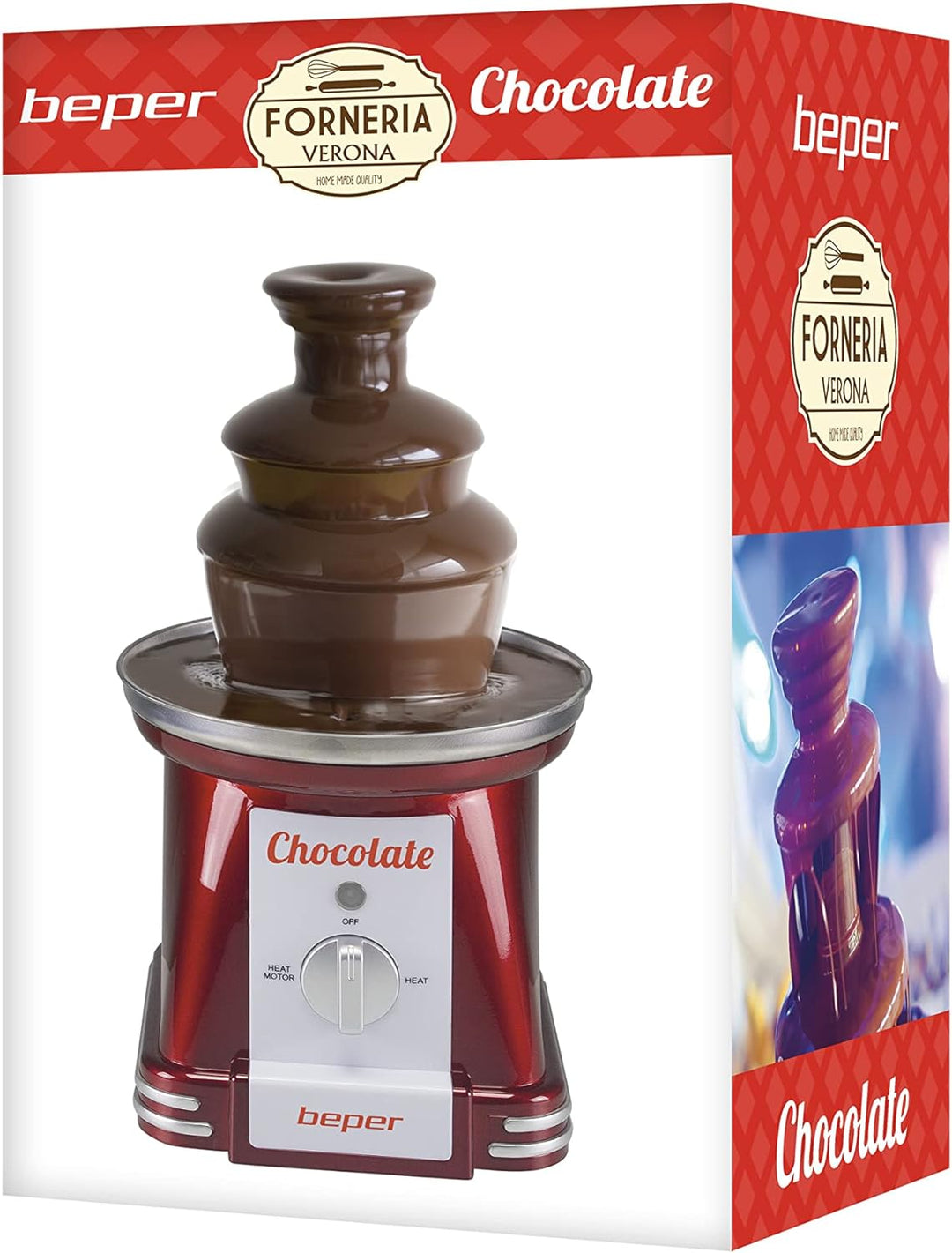 BEPER P101CUD200 Schokobrunnen, ABS, 750 milliliters