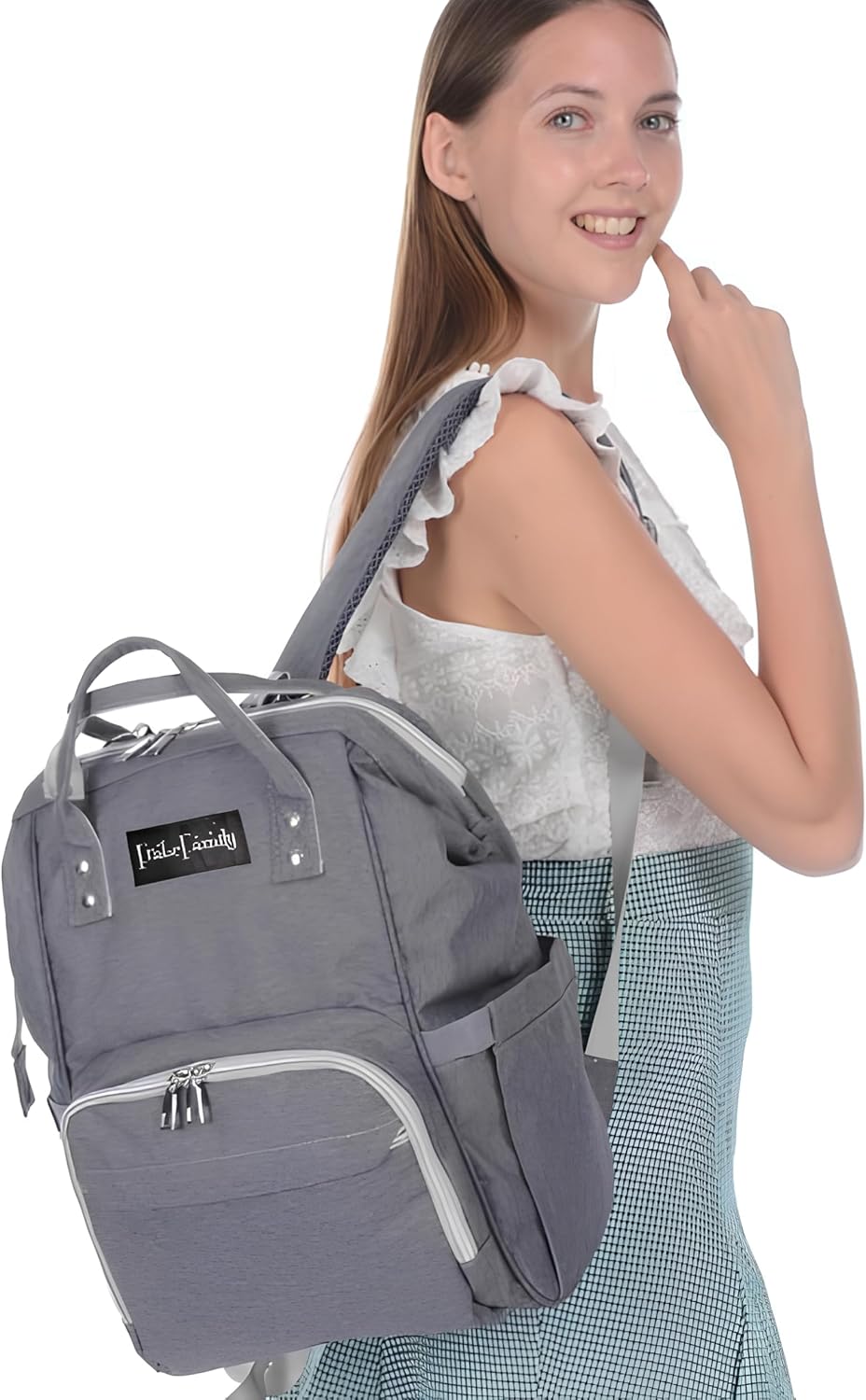 Wickelrucksack, Mama-Rucksack, Wickeltasche, grosser Wickelrucksack, Oxford, multifunktional, grosse
