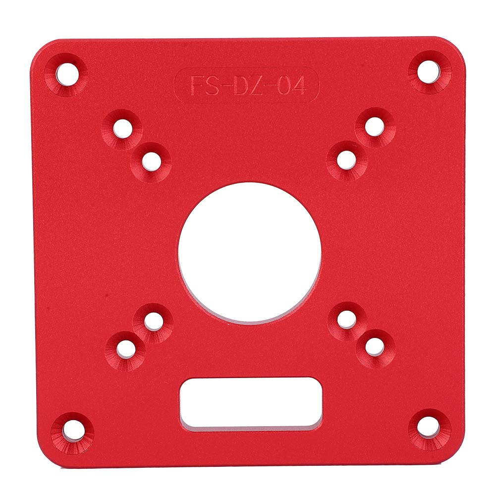 Trim Router Base Plate, Frästisch-Einsatzplatte, Aluminiumlegierung 6061, Anodische Oxidation, Gravu