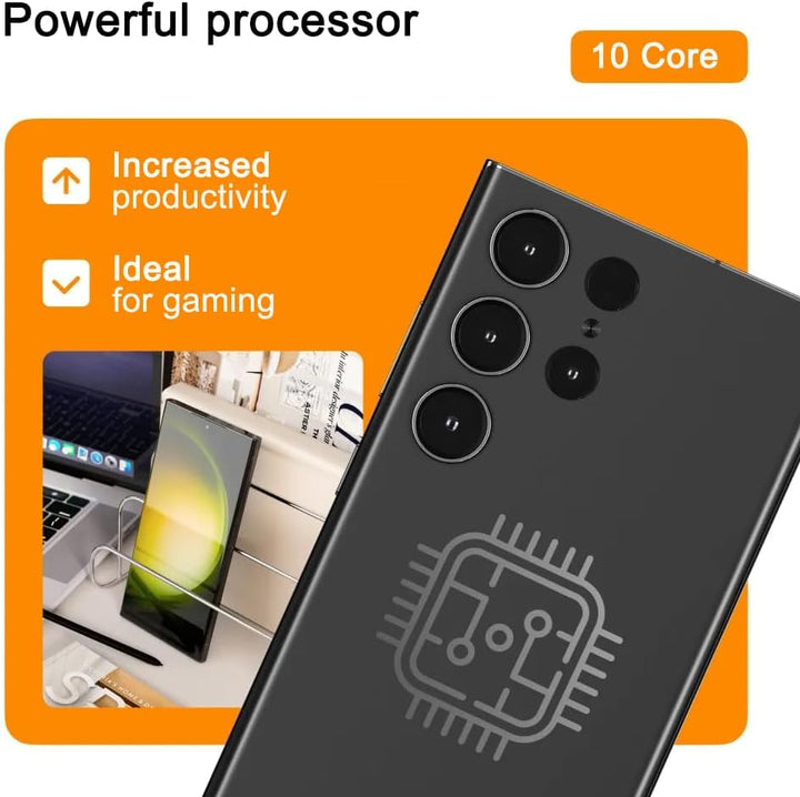 Q26 Ultra 4G Smartphone Ohne Vertrag, Dual SIM Handy, 7,3 Zoll Android Telefon mit Metallrahmen, 8GB
