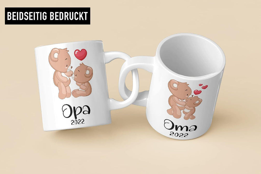 Trendation - Ihr werdet Oma und Opa 2022 Geschenk Schwangerschaft Verkünden Überraschung Baby Du Wir