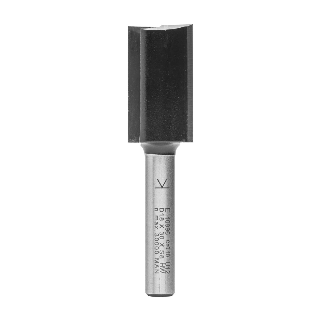 ENT 10996 Nutfräser HW, Schaft (S) 8 mm, Durchmesser (D) 18 mm, NL 30 mm, SL 40 mm, GL 70 mm, mit Ha