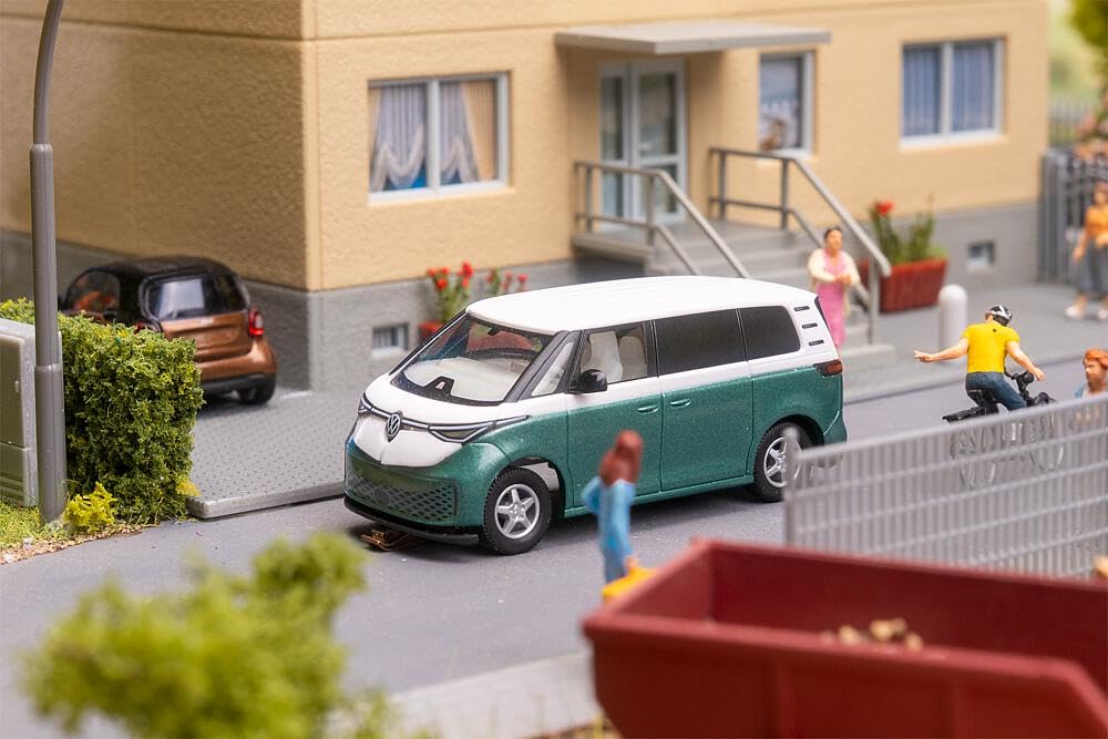 Faller 161422 - VW ID. Buzz, grün-weiss (HERPA) - Spurweite H0