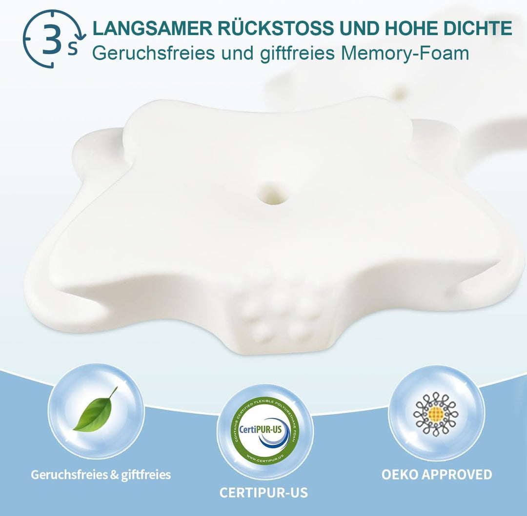 Memory Foam Kissen, Gebärmutterhalskissen für Nacken und Schultern Schmerzlinderung, Ergonomische Ko