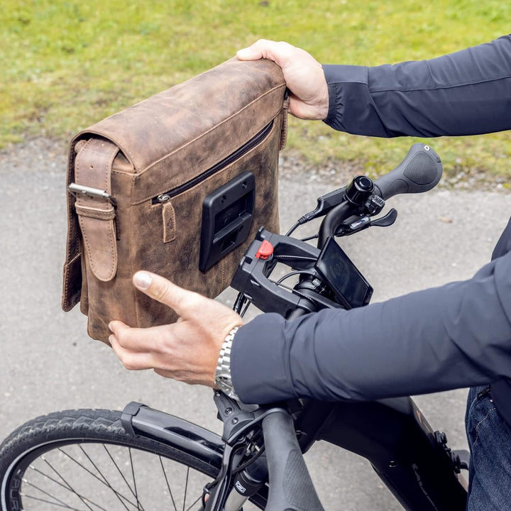 fixbag FB1247134 - Fahrrad-Umhängetasche mit Klickfix Adapterplatte + Lenker Adapter E fürs E-Bike,