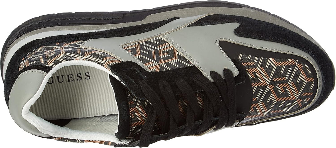 GUESS Herren Enna Sneaker 45 EU Schwarz, 45 EU Schwarz