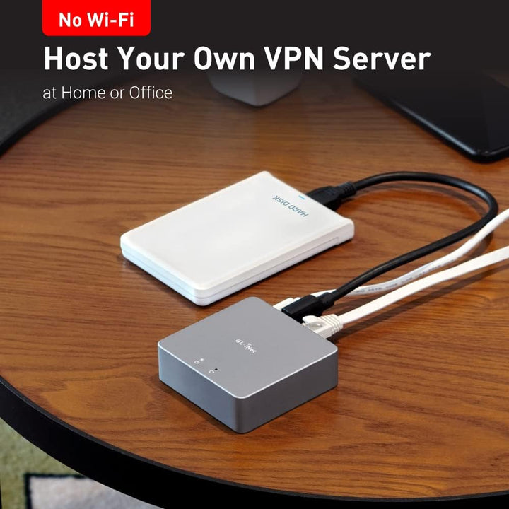 GL.iNet MT2500A (Brume 2) Mini-VPN-Sicherheitsgateway für Heimbüro und Remote-Arbeit, Hosting von VP