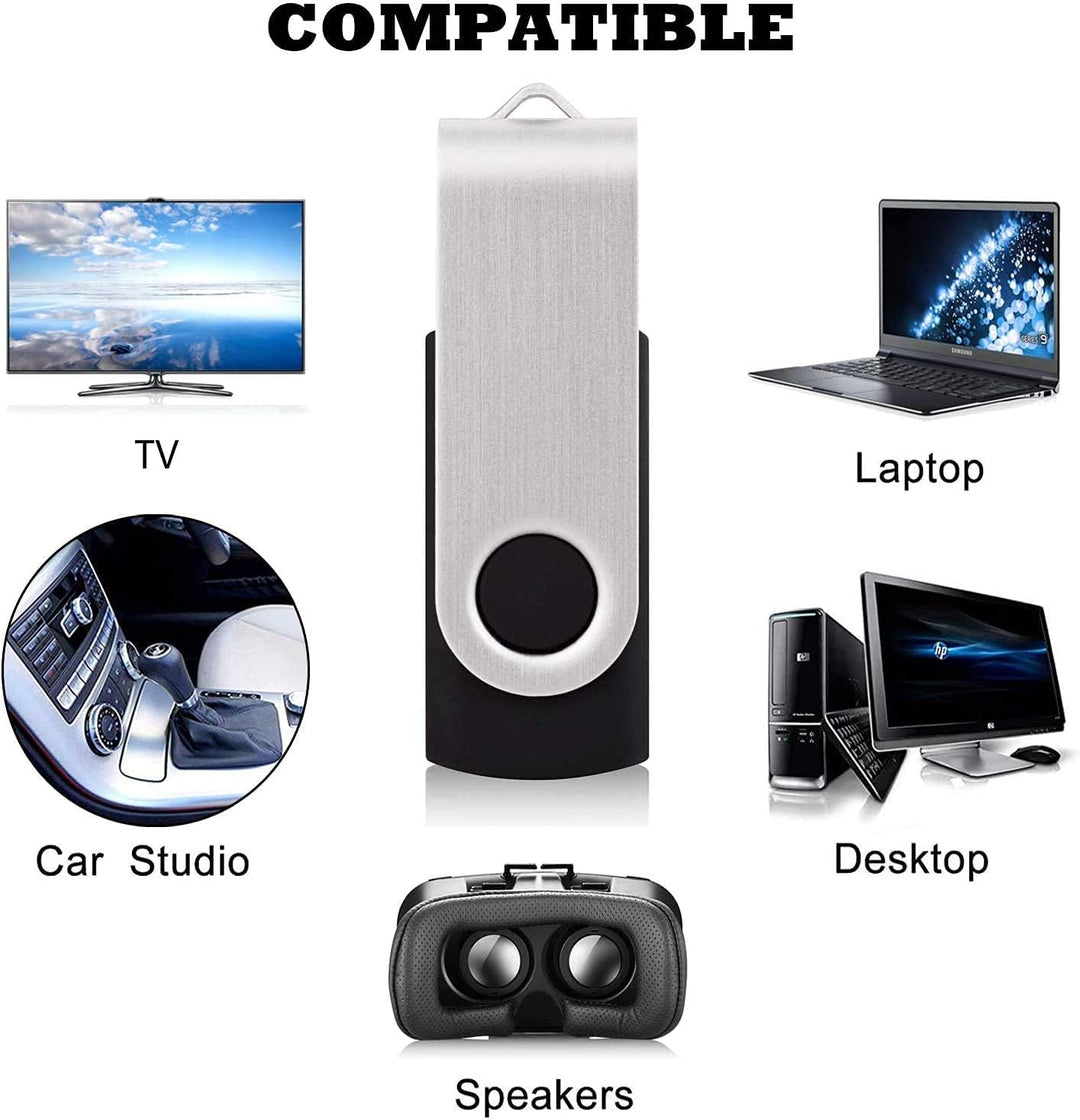 KOOTION USB-Sticks 8GB 20er Pack Memory Stick 20 Stück Set USB 2.0 Datenstick USB Flash Drives 8G Sp