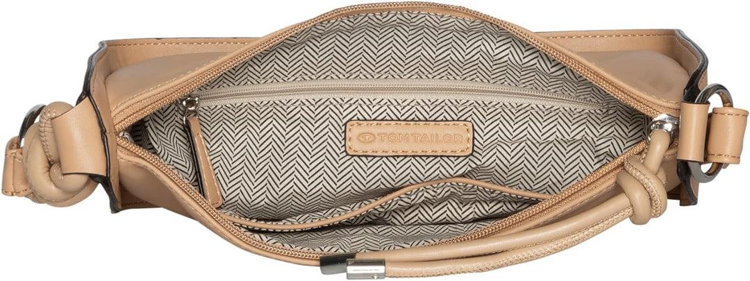 TOM TAILOR bags Cori Damen Umhängetasche Crossbody Bag Mittelgross Braun