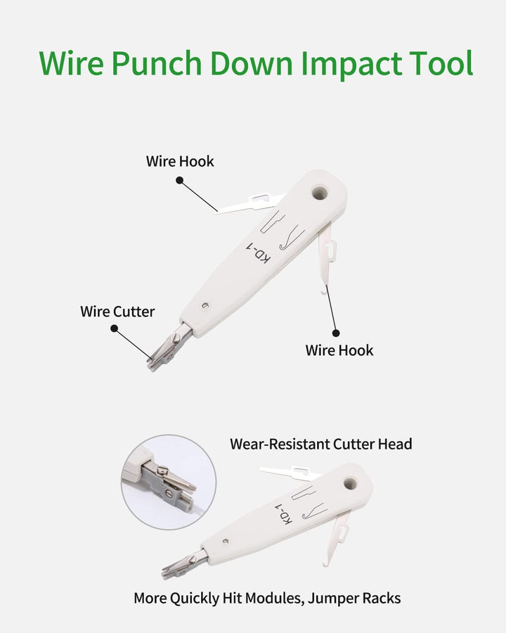 12-in-1 Network Tool Set, Network Tool, with Crimping Tool, Suitable for RJ45, RJ11, RJ12 Cable, Can