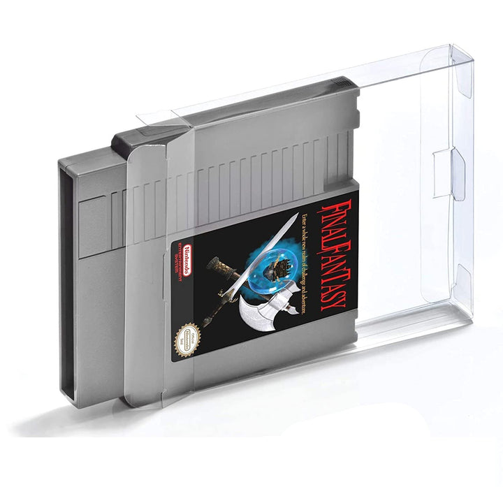 Link-e : 10 X Transparente Kunststoff Schutzhulle Kompatibel mit Nintendo NES Spielkassette