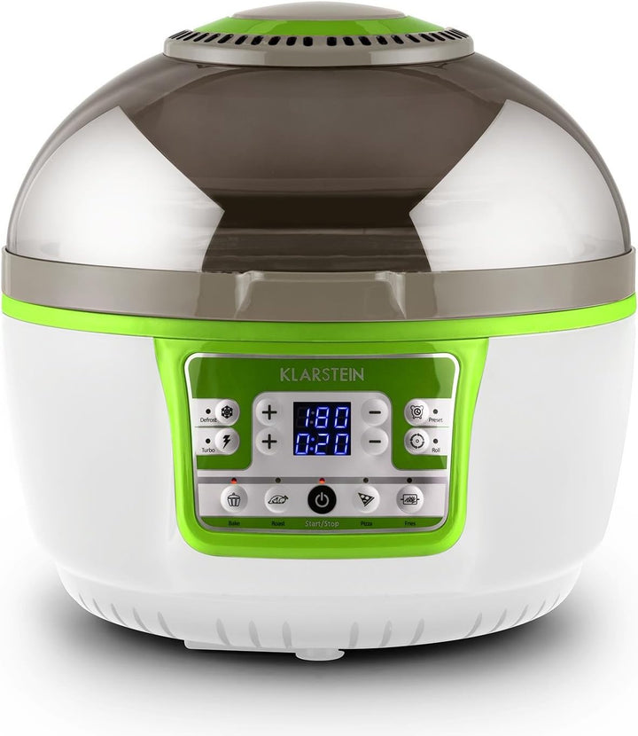 Klarstein VitAir Heissluftfritteuse Fritteuse, 1400 Watt, fett-frei Frittieren + Backen + Grillen +