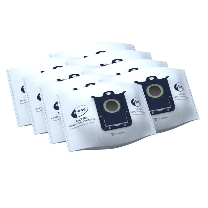 AEG GR210SM s-bag Ultra Long Performance Staubsaugerbeutel MegaPack (8 XXL Synthetik Staubbeutel, 1