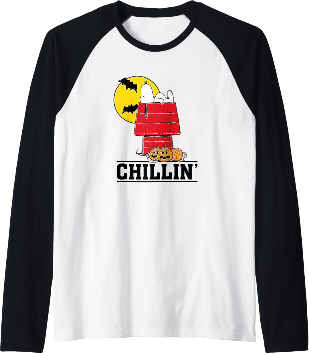 Peanuts Snoopy Chillin 'Halloween-Stil Raglan