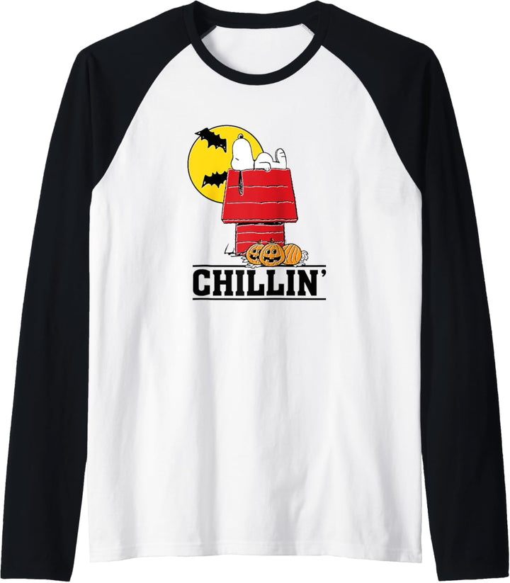 Peanuts Snoopy Chillin 'Halloween-Stil Raglan