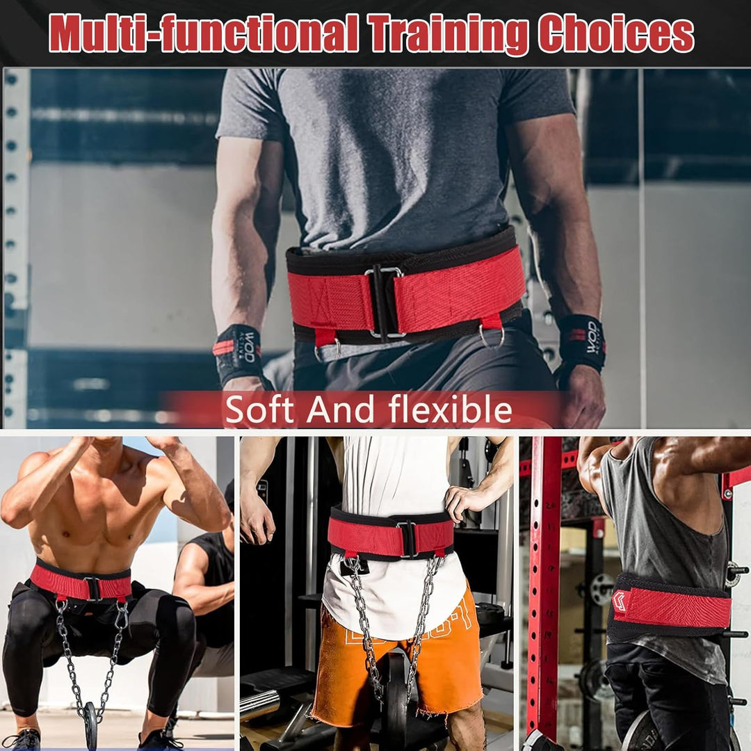 Dip Gürtel mit Kette,Gewichthebergürtel,Gewichtsgürtel für Zusatzgewicht & Deadlift,3-in-1 Fitness G