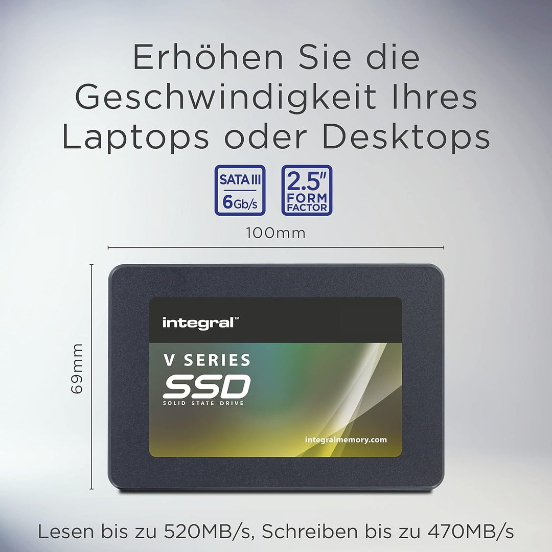 Integral V Series 2 120GB SSD SATA III 2.5 Internal SSD, Bis zu 460MB/S Lesen 300MB/S Schreiben, INS