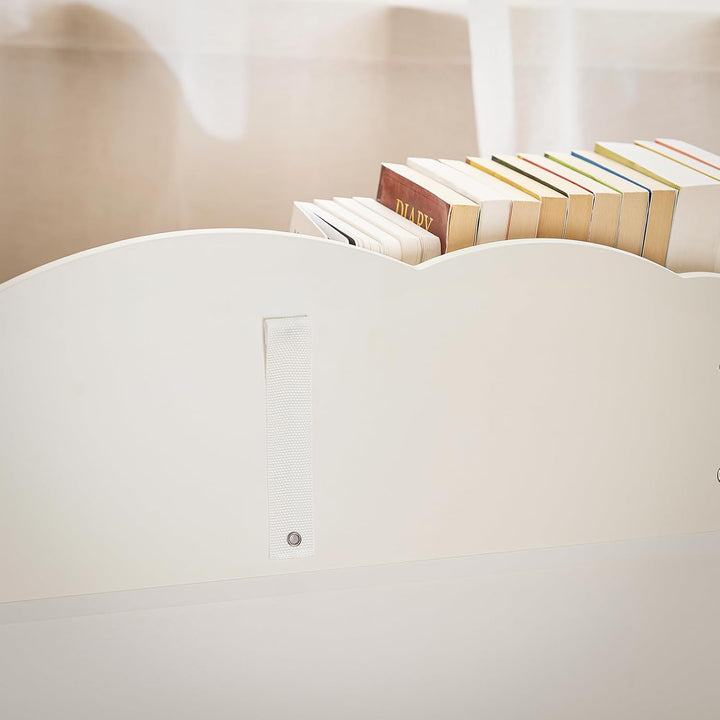 SoBuy Kinderregal mit 3 Fächern Bücherregal Aufbewahrungsregal für Kinder Montessori Regal weiss BHT