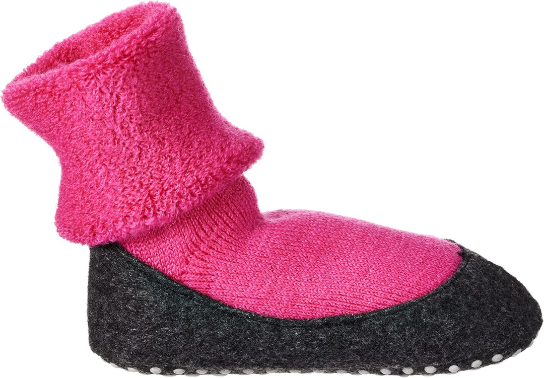 FALKE Unisex Kinder Cosyshoe Stoppersocken atmungsaktive klimaregulierende geruchshemmende Wolle rut