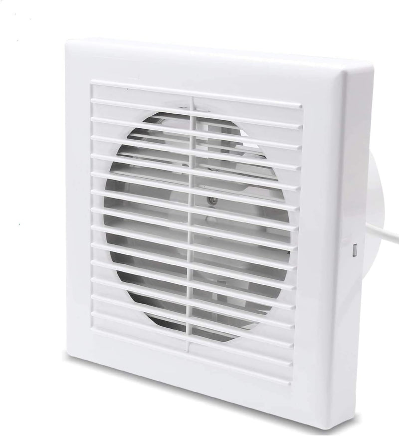 Randaco Badlüfter Ø 100mm Wandventilator Lüfter, badezimmer Abluft Ventilator Küche WC Bad Lüfter, L