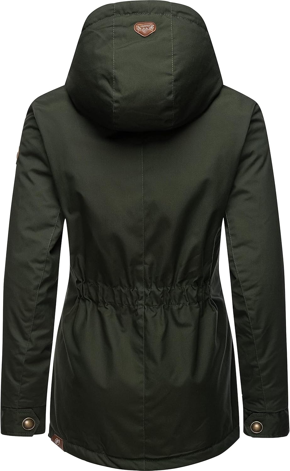 Ragwear Damen warme Winterjacke kurz mit Kapuze Monade XS-6XL XL Dark Olive22, XL Dark Olive22