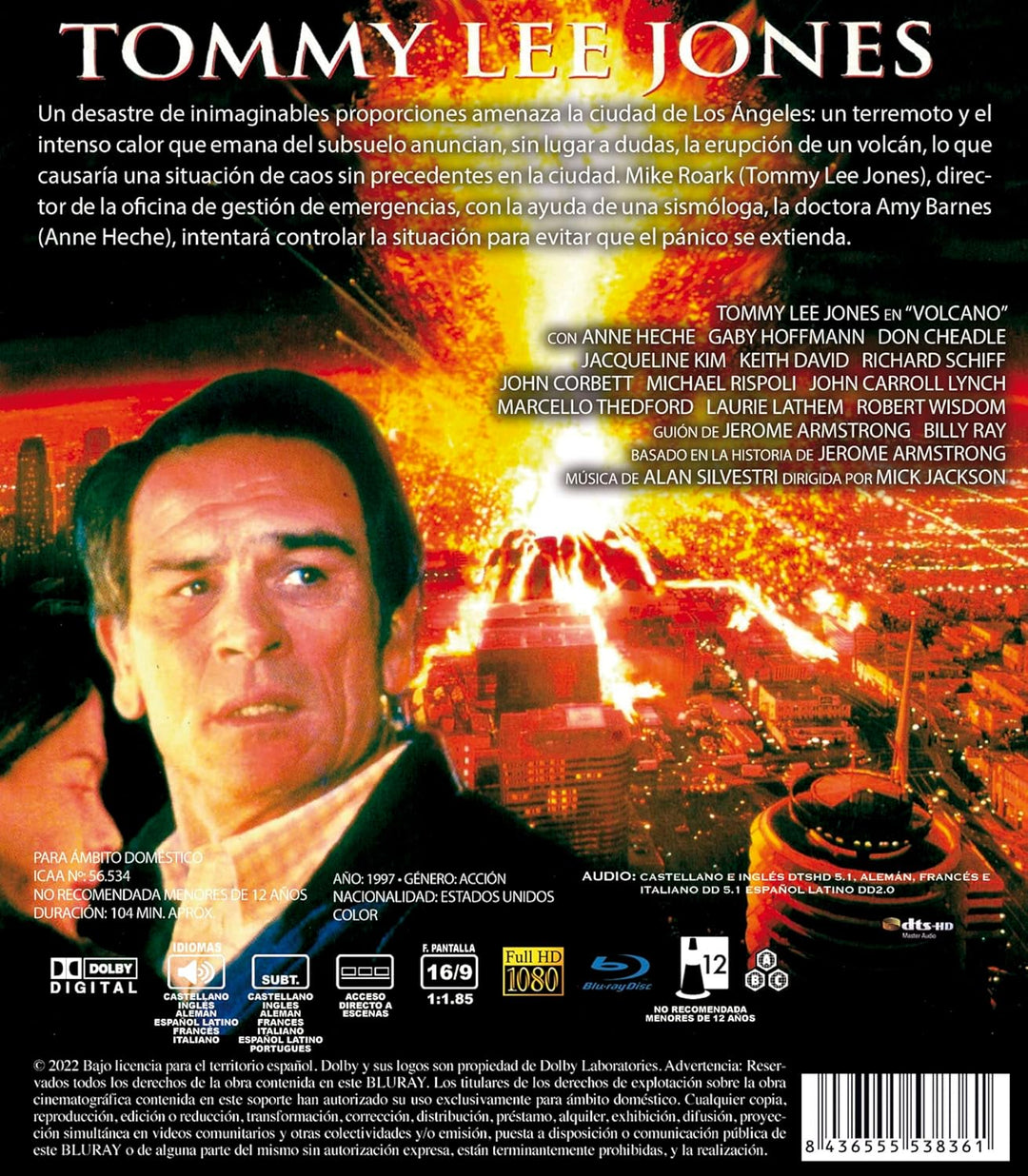 mpo Volcano - Heisser ALS die Hell (1997) Blu Ray/Tommy Lee Jones, Anne Heche EU Irt mit deutschem O