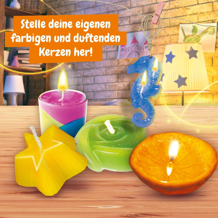 Science4you Kerzen Atelier - Kerzen Selber Machen Set für Kinder, Kerzen Herstellen Set mit Experime