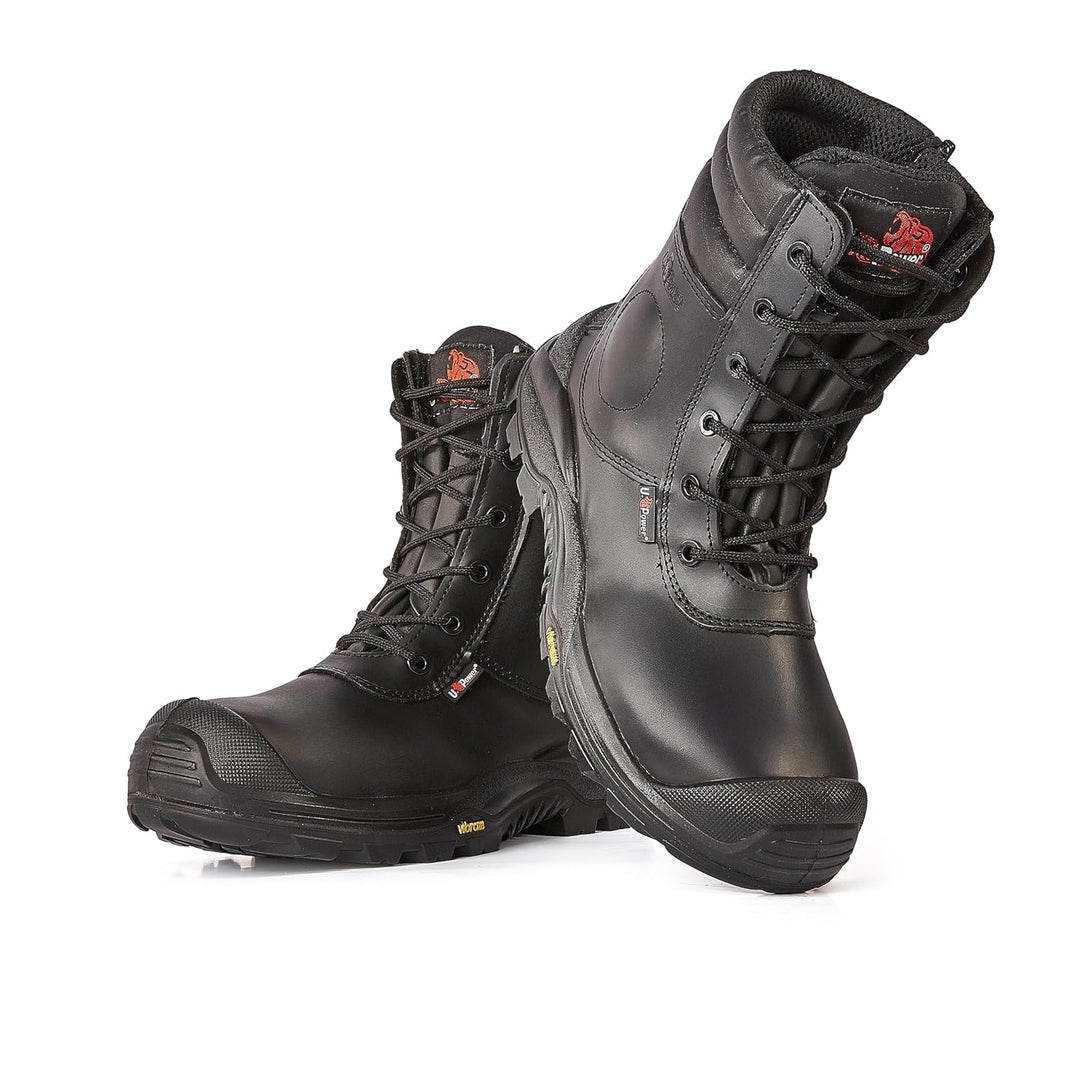 U-Power UM70354 Linea Concept-M Modell Mleopard UK Sicherheitsschuhe, S3 HRO SRC CI, Schwarz, 44 Grö