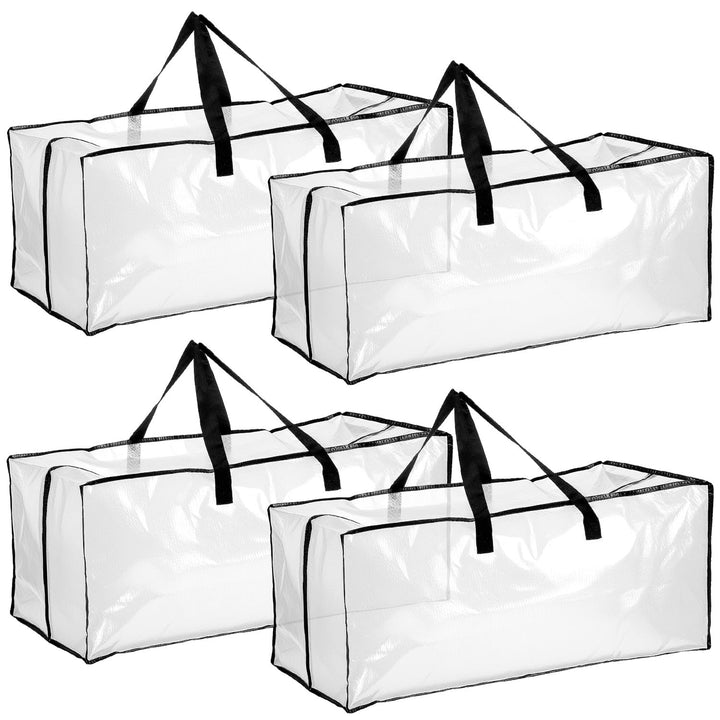 QWORK® 4er-Pack Grosse 80L Umzugstaschen mit Starke Griffe und Reissverschlüssen, 73 * 33 * 33 cm, T