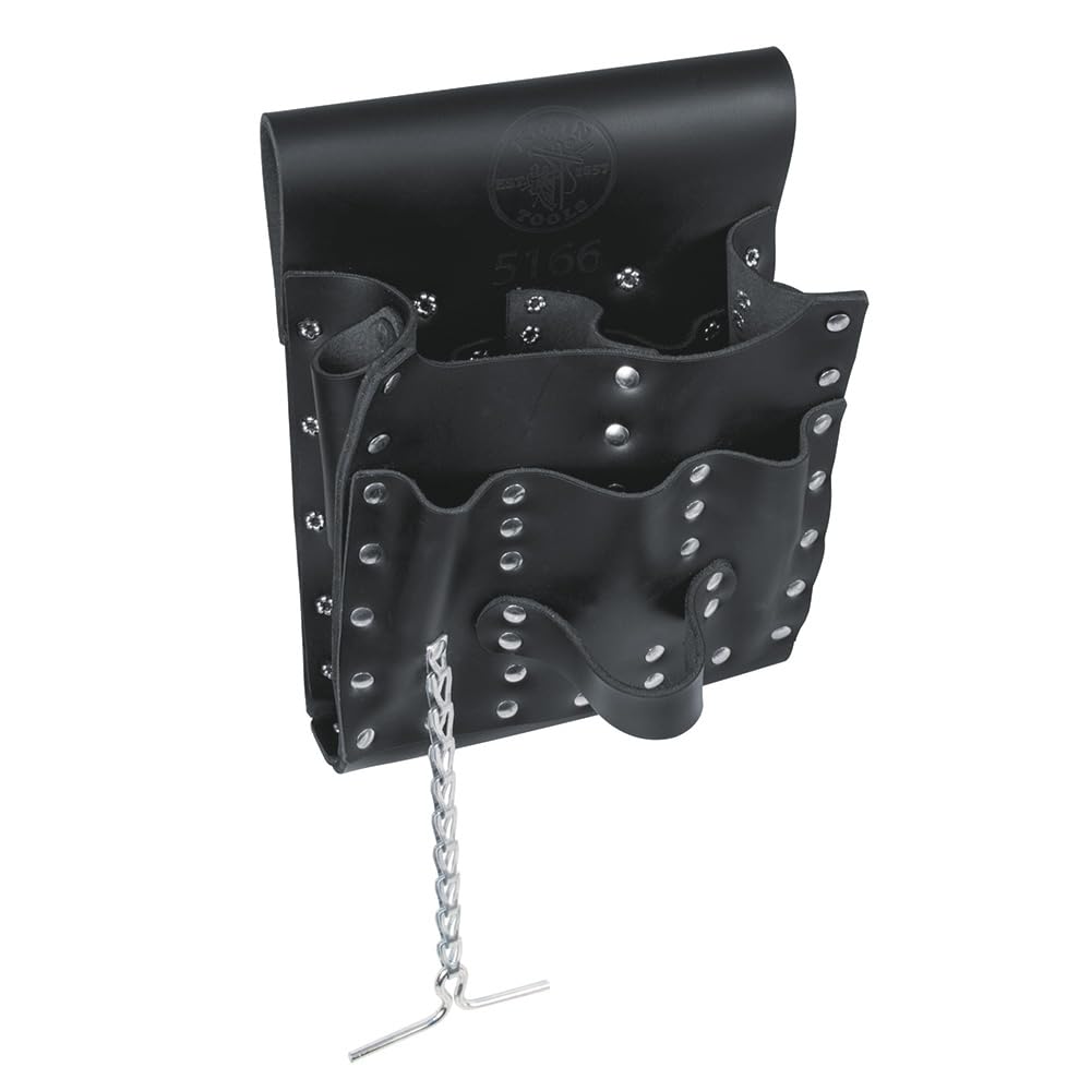 Klein Tools 5166 7-pocket Tool Pouch, Schwarz