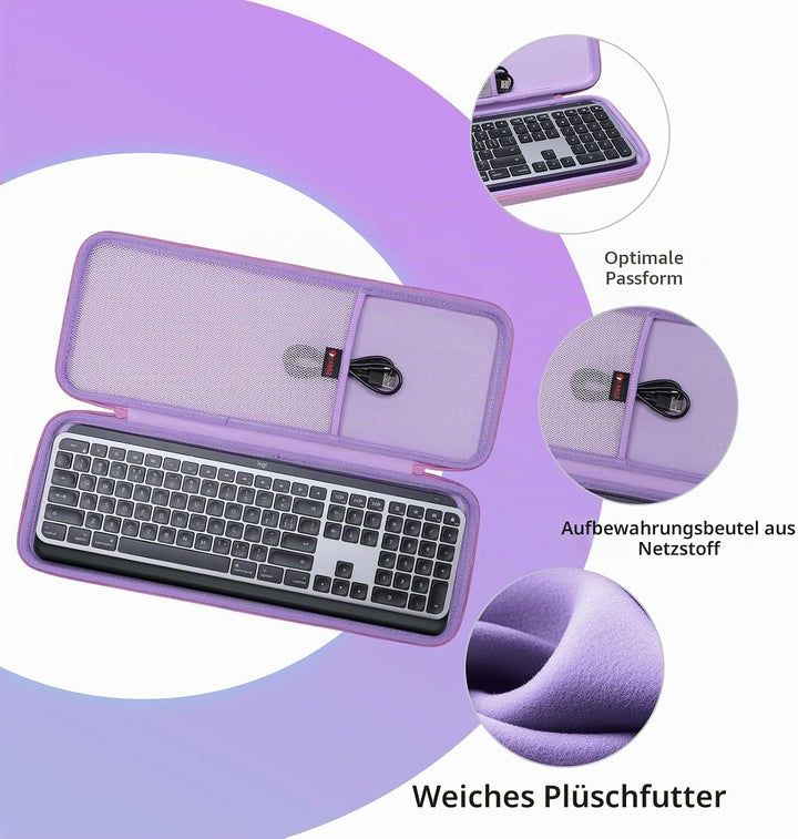 XANAD Tastatur Tasche für Logitech MX Keys/Pebble Keys 2 K380s Kabellose Tastatur Reiseschutzhülle f