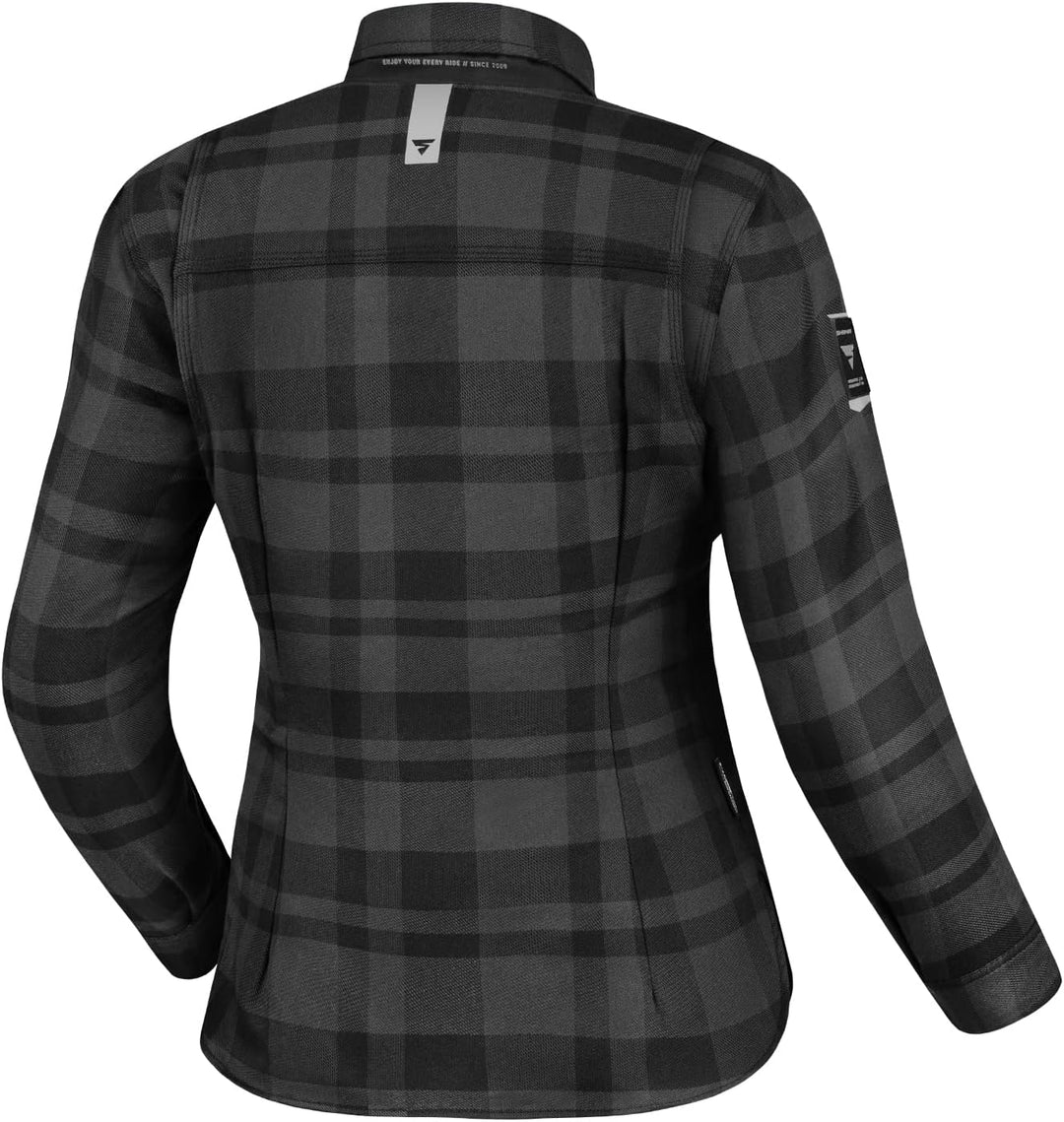 SHIMA RENEGADE Motorradhemden Herren und Damen - Motorrad Kariertes Hemd mit Protektoren Jacke Flane